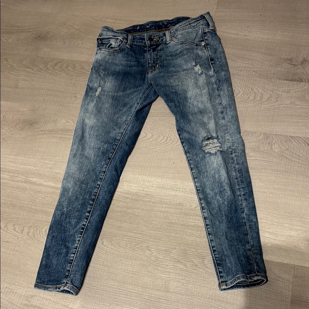 Ralph Lauren WoMen's Blue Distressed Jeans